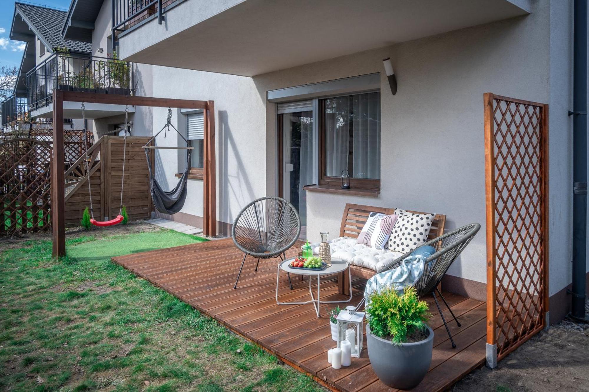 Malinowelove Aircon, 3 Rooms, Parking, Ogrod Krasków Eksteriør bilde
