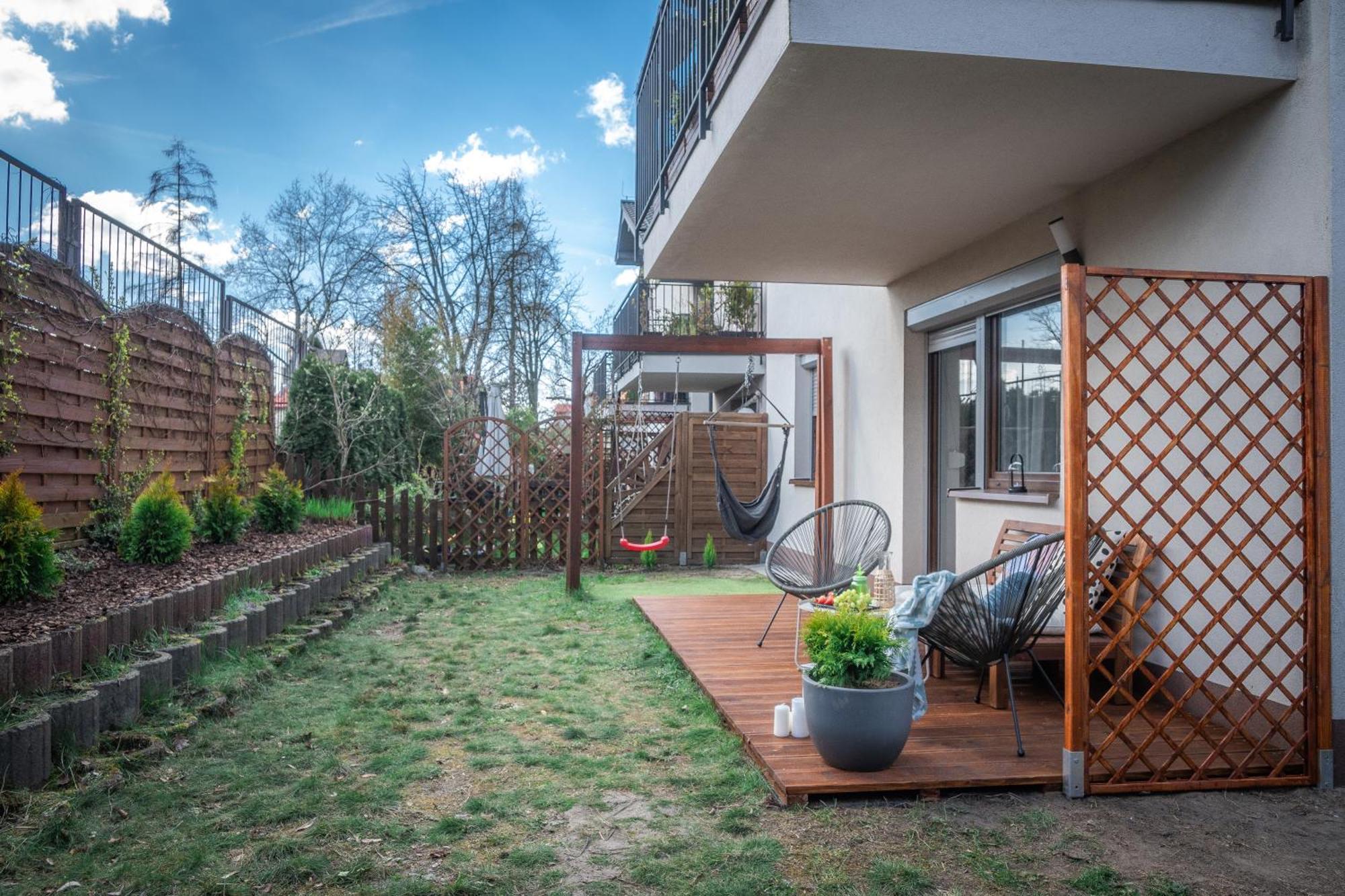 Malinowelove Aircon, 3 Rooms, Parking, Ogrod Krasków Eksteriør bilde